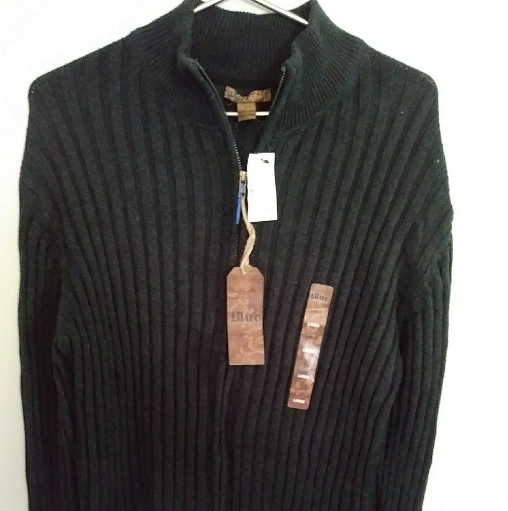 Blue Pronto Uomo Zip Up Sweater Brand new